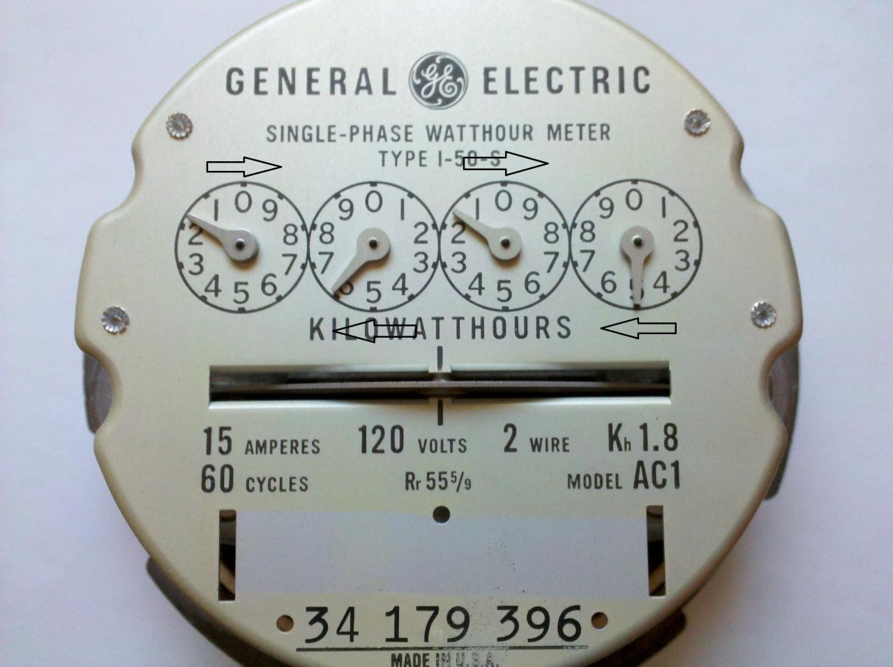 Meter electric read wikihow